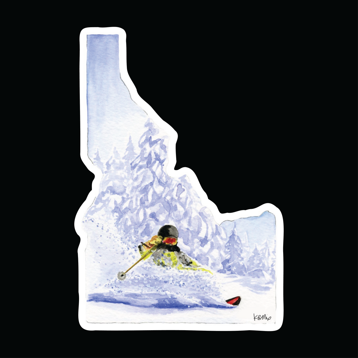 Idaho Ski Sticker